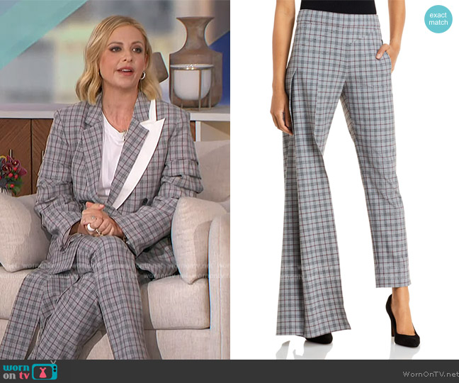 Hellessy Nasir Plaid Cigarette Pants worn by Sarah Michelle on The Talk