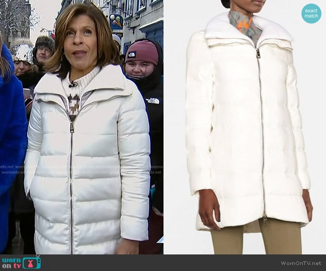 Herno Padded Zip-Fastening Coat worn by Hoda Kotb on Today