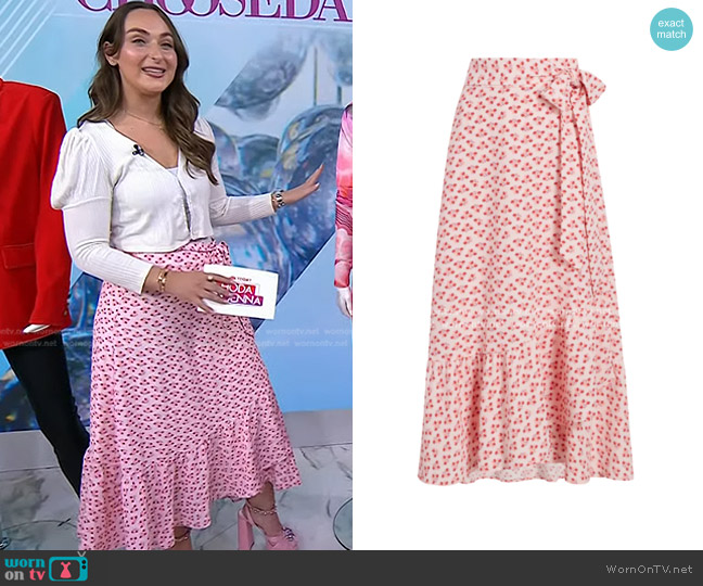 Hill House The Mirabel Skirt worn by Sydney Adler on Today