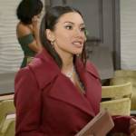 Audra’s red coat on The Young and the Restless