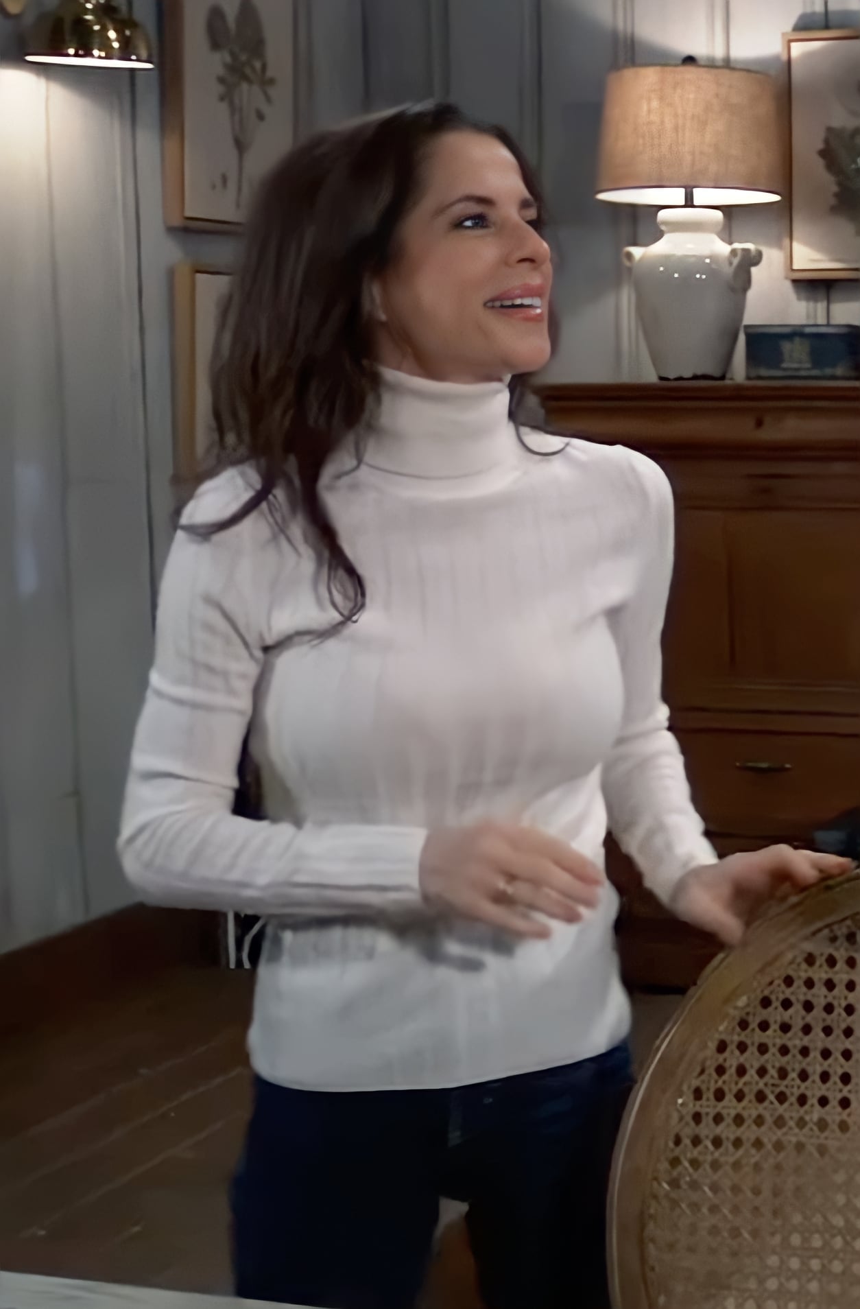 WornOnTV: Sam’s white turtleneck sweater on General Hospital | Kelly ...