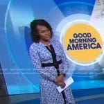 Janai’s blue floral maxi dress on Good Morning America