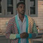 Jazz’s multicolored knit cardigan on Bel-Air