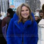 Jenna’s blue fur coat on Today