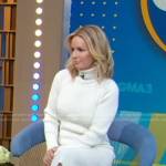 Jennifer’s white ribbed turtleneck sweater dress on Good Morning America