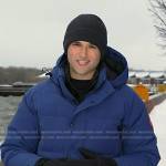 Jesse's navy puffer down jacket on Today
