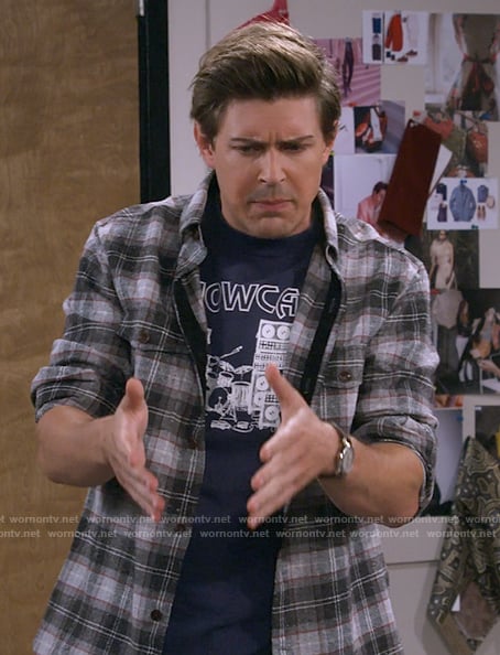 Jesse’s plaid overshirt on How I Met Your Father