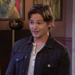 Johnny’s black denim jacket on Days of our Lives