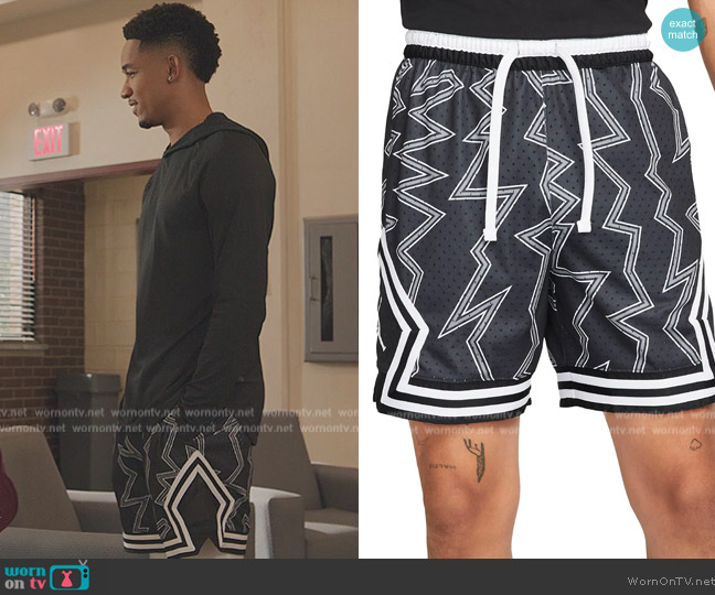 Jordan Essentials Diamond Mesh Athletic Shorts worn by Damon (Peyton Alex Smith) on All American Homecoming