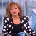 Joy’s black polka dot blazer on The View