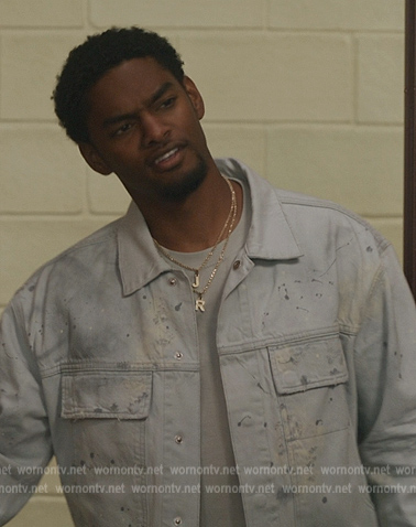 JR’s distressed denim Jacket on All American Homecoming