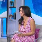 Karen Swensen’s white and pink floral dress on Today