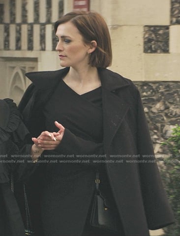 Kate's black wrap coat on You
