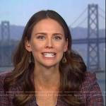 Kate Rooney’s plaid blazer on NBC News Daily