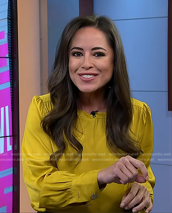 WornOnTV: Kaylee Hartung’s yellow blouse on Today | Kaylee Hartung ...