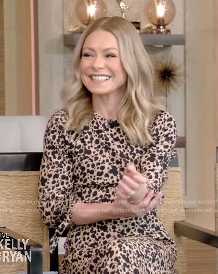 Kelly’s spotted dress on Live with Kelly and Ryan