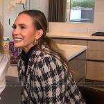 Keltie’s plaid blazer on E! News