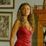 Kiara’s red dress on Outer Banks