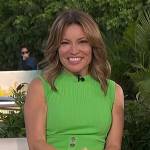 Kit’s green sleeveless ribbed dress on Access Hollywood