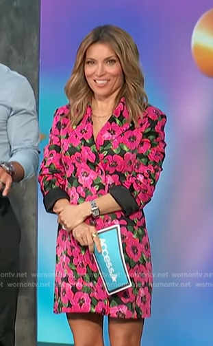 Kit’s floral blazer dress on Access Daily