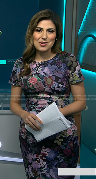 Rana Novini’s floral dress on NBC News Daily