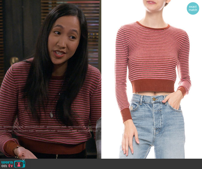 Le Superbe Oh Baby Baby Sweater worn by Ellen (Tien Tran) on How I Met Your Father