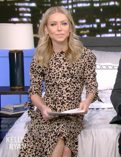 Kelly’s spotted dress on Live with Kelly and Ryan