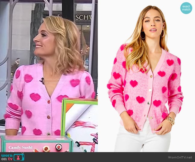 Lilly Pulitzer Keane Cardigan worn by Meaghan B Murphy on Today