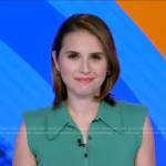 Elizabeth Schulze’s green polo top on Good Morning America