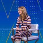 Lori’s striped knit polo dress on Good Morning America