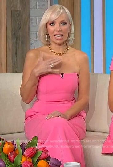 Margaret Josephs’ pink strapless dress on Sherri