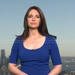 Maria’s blue scoop neck dress on Today