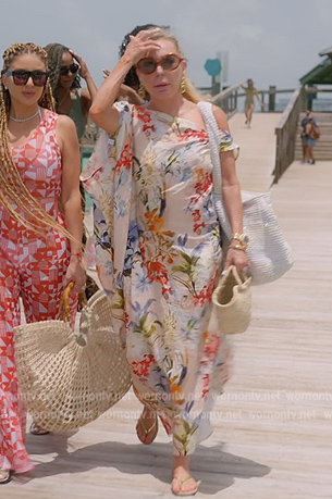 Marysol’s floral print kaftan on The Real Housewives of Miami