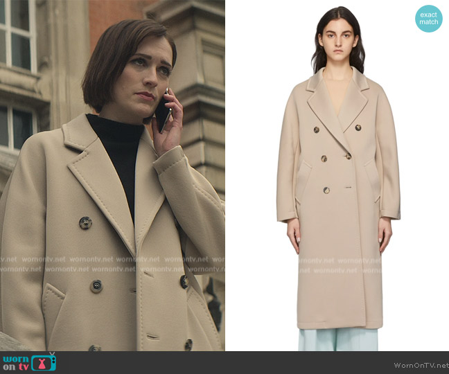 Beige  Madame2  Coat by Max Mara worn by Kate (Charlotte Ritchie) on You