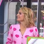 Meaghan B Murphy’s pink heart cardigan on Today