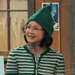 Megan’s green striped tee on Bunkd