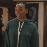 Melody’s green cropped hoodie on All American Homecoming