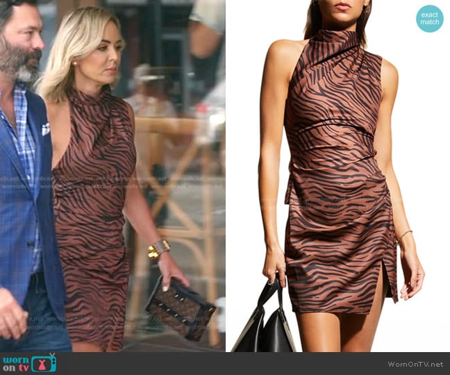 Misha Lexia Animal-Print Mini Dress worn by Nicole Martin (Nicole Martin) on The Real Housewives of Miami