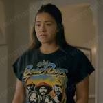 Nell’s Beach Boys t-shirt on Not Dead Yet