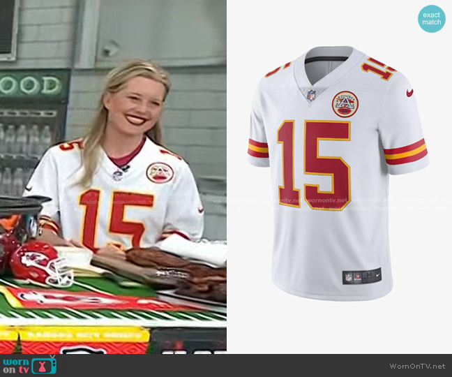Nike NFL Kansas City Chiefs Vapor Untouchable Patrick Mahomes Jersey worn by Meagan Day on Today