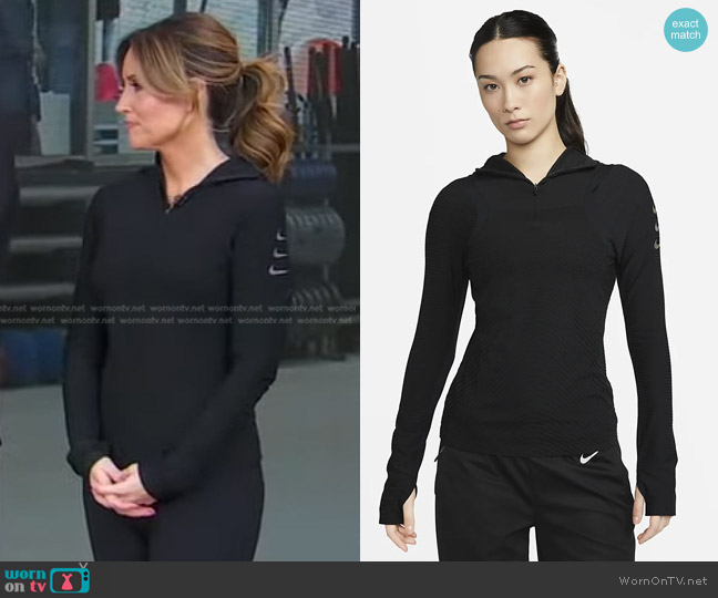 Nike Therma-FIT ADV Run Division Hooded Pullover worn by Rhiannon Ally on Good Morning America