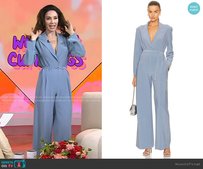 Norma Kamali Single Breasted Straight Leg Jumpsuit worn by Whitney Cummings on Today