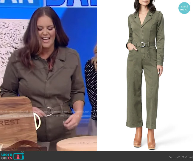Paige Anessa Long Sleeve Jumpsuit worn by Monica Mangin on Live with Kelly and Ryan