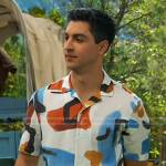 Parker’s abstract print shirt on Bunkd