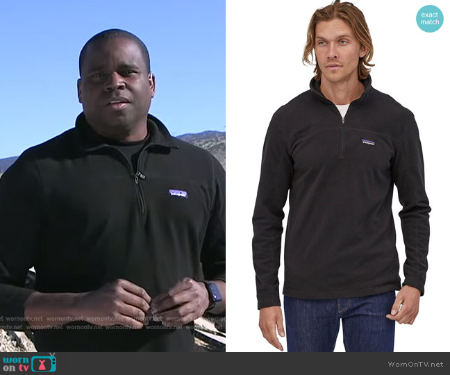 Patagonia Micro D Fleece Pullover worn by Marcus Moore on Good Morning America