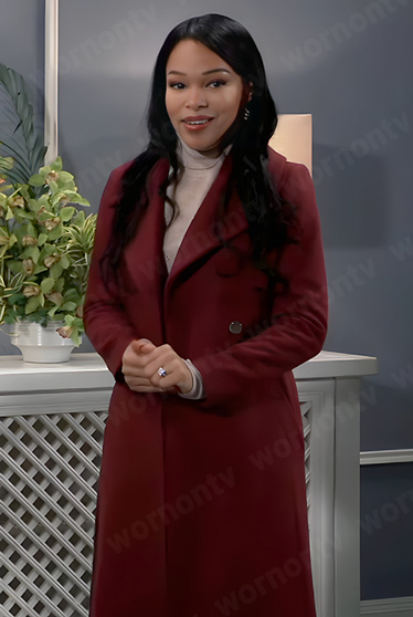 Portia's red coat on General Hospital