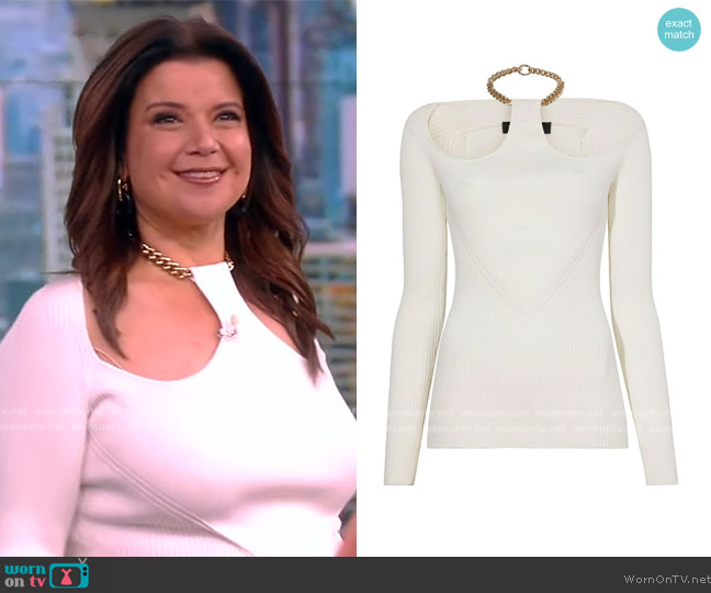 Proenza Schouler Clean Viscose Knit Top worn by Ana Navarro on The View
