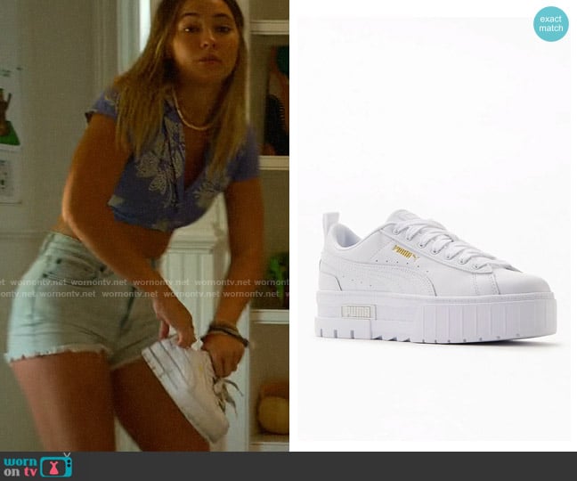 Sarah’s white sneakers on Outer Banks