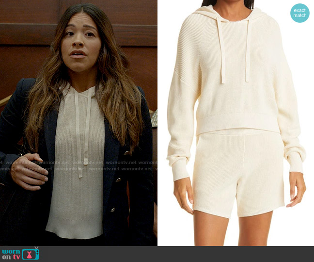 Rag and Bone Archetype Demi Sweater worn by Nell Serrano (Gina Rodriguez) on Not Dead Yet