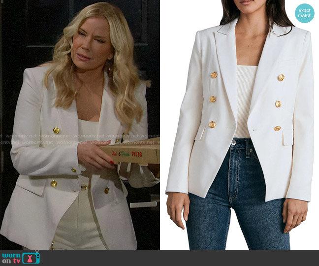 Rag and Bone Preston Blazer worn by Brooke Logan (Katherine Kelly Lang) on The Bold and the Beautiful